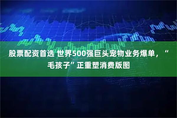 股票配资首选 世界500强巨头宠物业务爆单，“毛孩子”正重塑消费版图